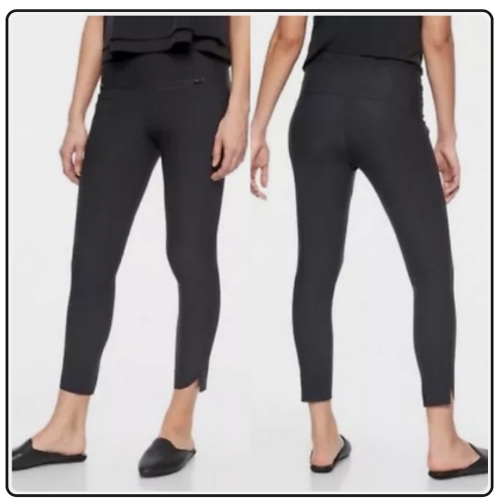 Athleta Black High-Rise Cropped Leggings